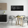 thumbnail image 2 of Stupell Industries Coffee Bar Classy Script Text Black Background Sign Graphic Art Gallery Wrapped Canvas Print Wall Art, Design by Lux + Me Designs, 2 of 7