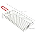 thumbnail image 2 of OUNONA Metal Fry Basket Stainless Steel for Kitchen Use Food Preparation 1Pcs, 2 of 8