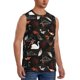 thumbnail image 2 of Fotbe Animal Koi Fish Men's Camiseta sin Mangas Estampada para Hombres, Playera Casual para Gimnasio, Entrenamiento, Playa-Large, 2 of 7