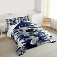 thumbnail image 2 of jejeloiu American Rugby Helmet Queen Comforter Set,Football Game Bedding Sets,Gray Blue Graffiti Bedding Comforter Set For Men Women,Microfiber Bedroom Decor Reversible,3 Pieces, 2 of 7