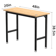 WORKPRO 48x 20 Garage Workbench with Leveling Foot, 1200 LBS Load Capacity Work Benches for Garage, Workshop, Home, Woodworking