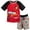 Red/grey, variant on Disney Mickey Mouse Toddler Boys Graphic T-Shirt & French Terry Shorts White / Red / Blue 3T