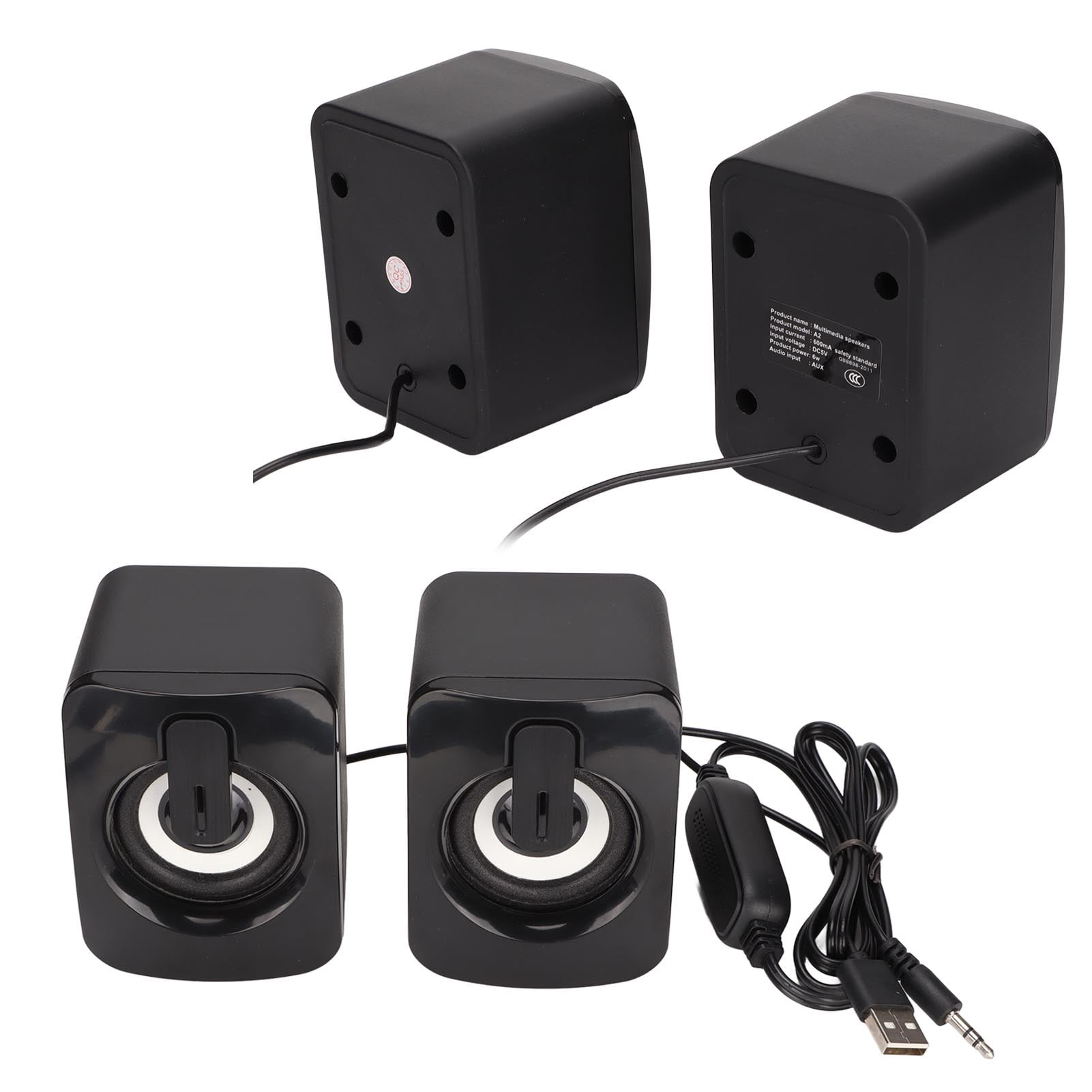 Fugacal USB Desktop Speaker,Mini PC Speaker,A2 Mini Computer Speaker