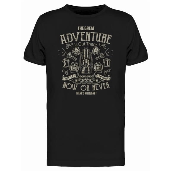 Great Adventure Drawing Doodles Tee Men's -Image by Shutterstock