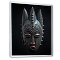 thumbnail image 2 of Designart "Tribal Baule African Mask I" African Tribal Floater Framed Wall Art Living Room, 2 of 7