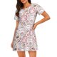 thumbnail image 1 of Fotbe Cute Rabbit Bata de Dormir para Mujer con Estampado, Camisón de Algodón de Manga Corta, Ropa de Dormir Casual, 1 of 6