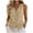 Khaki, variant on Vivianyo HD Women's Linen Blend Button Down Vest, Sleeveless V-Neck Waistcoat for Women,Summer Casual Tank Tops Everyday Wear, Women's Dark Gray, Sizes S-2XL