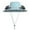 #Blue, variant on 100Fens Solar Powered Fan Hat - Mens Sun Fishing Hat with Fan Built In - Wide Brim Hat Outdoor with 2 Solar Fan - Sunscreen Sombrero for Men - 3 Speed Adjustable