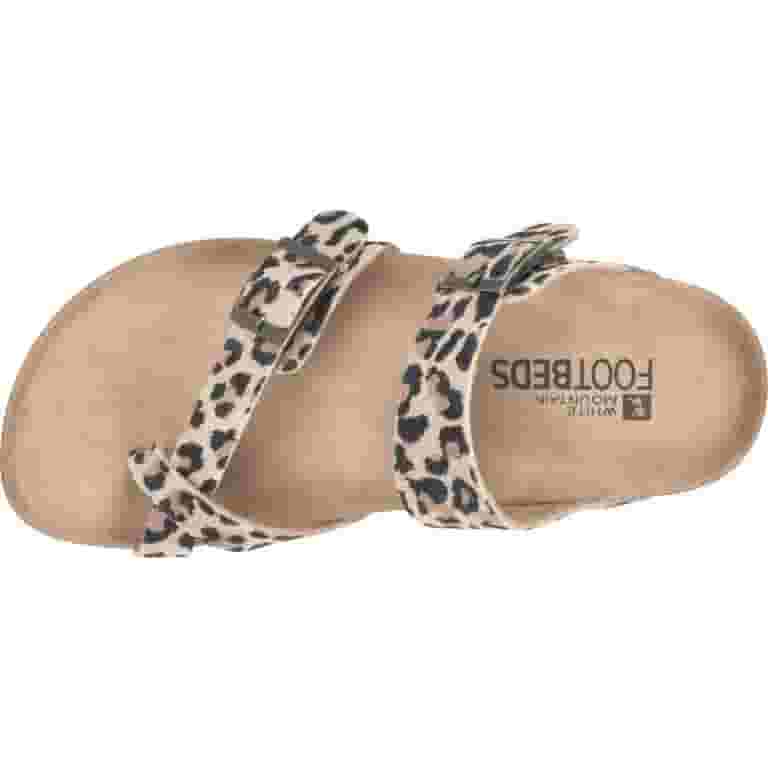 サンダル・ミュール Myrtle 100 Camouflage Print Nubuck Sandals Women's White Mountain Gracie Toe Loop Sandal Natural