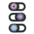thumbnail image 3 of KAKOWELY 3pcs Chrysanthemum Pattern Webcam Cover Slide PC Laptop Privacy Web Camera Cover,0.71"X0.31"X0.04", 3 of 5