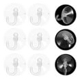 thumbnail image 3 of Miangastore Transparent Suction Cups Hooks for Bathroom Kitchen Use PVC Material No Drill Needed 100 Pieces, 3 of 8