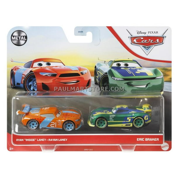 Disney Cars Diecast 2 pack- Ryan Laney Eric Braker - Walmart.com ...