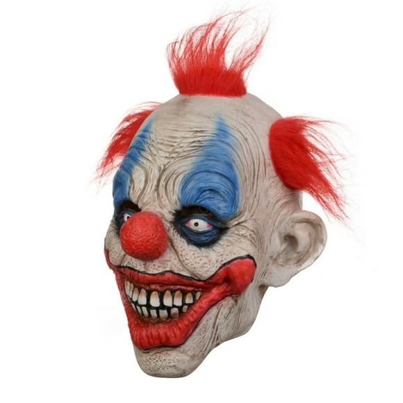 Halloween Clown Face Cover Cosplay Costume Props Halloween Creepy Clown Face Cover Latex Face Cover For Halloween Party Cosplay Costume Dress Up Props Bar Decors