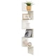 thumbnail image 1 of Soporte de pared para esquina VASAGLE, 5 niveles, flotante, rústico, blanco, 1 of 6