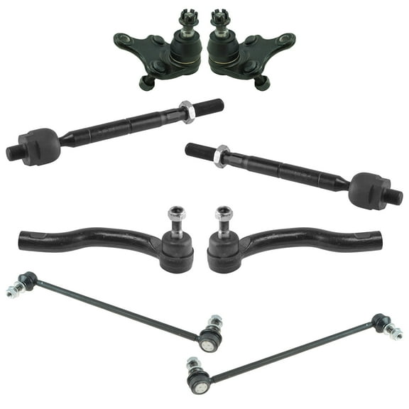TRQ 8 Piece Steering Suspension Kit Ball Joints Tie Rods Sway Bar End Links New PSA86137 Fits select: 2006-2018 TOYOTA RAV4