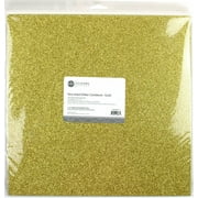 Etc Papers Non-Shed Glitter Cardstock 12"X12" 10/Pkg-Gold
