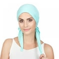 thumbnail image 2 of Chemo Headwear Pre Tied Head Scarf Headwraps Lightweight Turban Beanie Cap for Women, 2 of 6