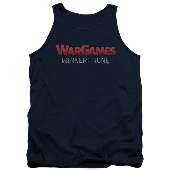 Wargames No Winners Adult Tank Top Navy