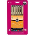 thumbnail image 2 of Sakura Pigma Micron Pen Set .25mm Color 6pc, 2 of 9