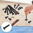thumbnail image 3 of Uxcell 120Pcs M4.8 x 16mm Pan Head Self Tapping Screws for Metal, Black, 3 of 6