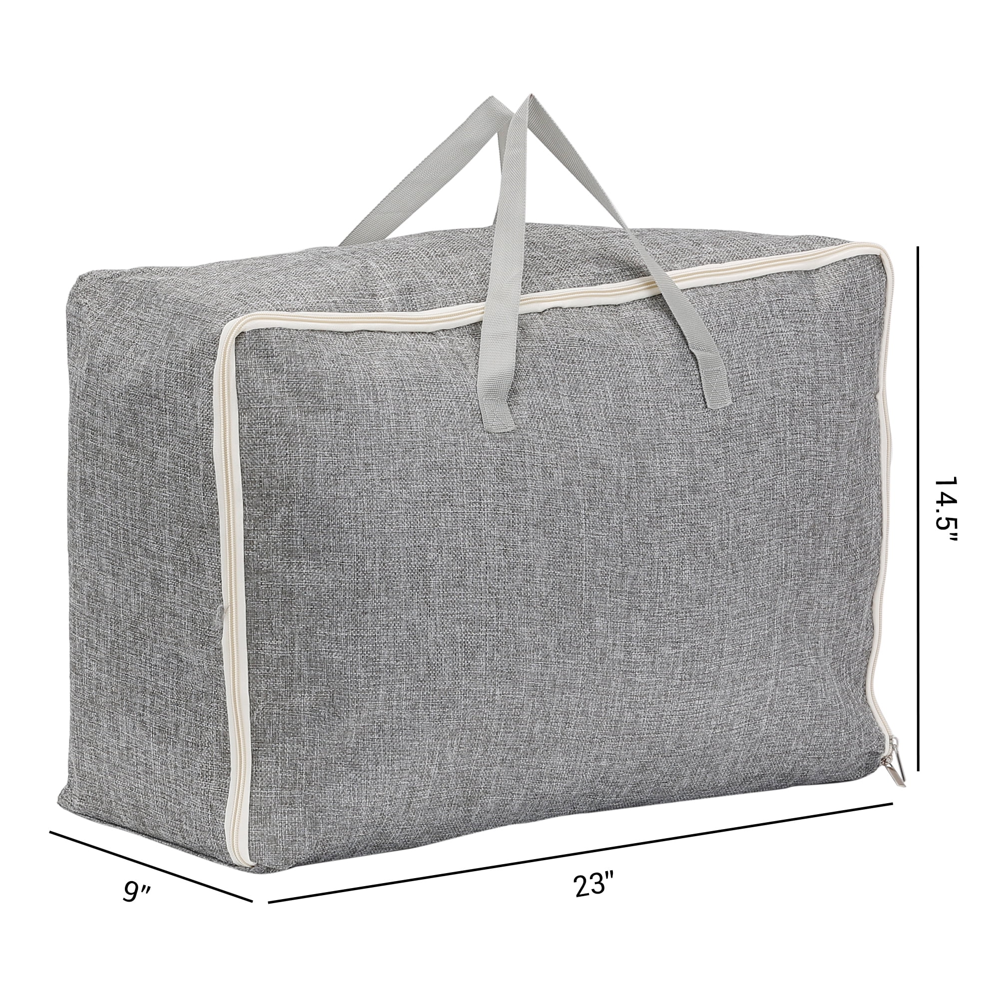 Unique Bargains 1 Pack Clothes Storage Bags Moving Bags Grey 23*9*14.5in