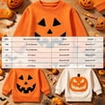 thumbnail image 7 of Toddler Girl Boy Halloween Sweatshirt Long Sleeve Pumpkin Shirt Crewneck Sweater Retro Tops Fall Outfit, 7 of 7