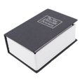 thumbnail image 1 of Caja fuerte para guardar dinero y joyas que imita el aspecto de un libro y es perfecta para el hogar y la oficina (minicaja negra), 1 of 5