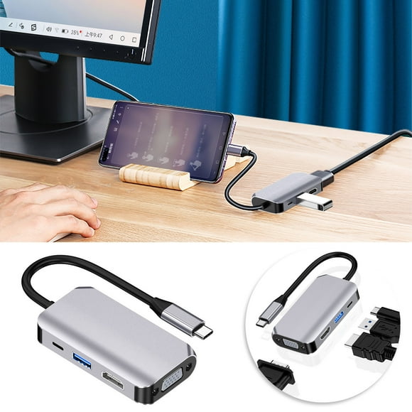 Cameland Type-C Docking Station Expands Usb Splitter To Hdmi Vga Hub Multi-Function Conversion