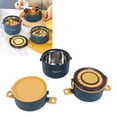 thumbnail image 3 of Lunch Box, 3 Capa 2200 Ml, 304 Contenedor Con Aislamiento De Acero Inoxidable Con Compartimentos Desmontables Para Picnic De La Escuela De Oficina, 3 of 7