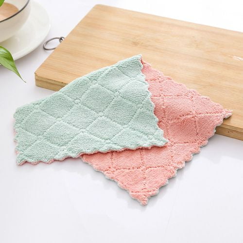 SHIYAO 5Pcs Dishcloth Cellulose Sponge Cloths Reusable Cleaning