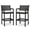 Off-white cushion, variant on Set of 2 Outdoor Bar Stools – 44.5" Tall Wicker Patio Chairs with Cushions, Ergonomic Back, Armrests & Footrests, Weather-Resistant High Top Barstools for Garden, Poolside, Deck, Balcony