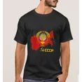 thumbnail image 1 of Camiseta de algodón de verano de manga corta con cuello redondo para hombre, nueva talla S-5xl, emblema de la nación comunista CCCP de la Unión Soviética y ilustración de mapa, ropa, 1 of 7