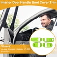 thumbnail image 2 of Cubierta de Tazón de Mango de Puerta Interior para Jeep Wrangler Gladiator JT 4DR 2018-2024 Marco de Decoración de Mango de Puerta Interior Verde Claro ABS 4 Pcs, 2 of 6