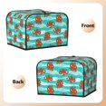 thumbnail image 2 of KLL Octopuses Print 4 Slice Toaster Dust Covers Kitchen Small Appliance Cover with 2 Pockets,Can hold Jam Spreader Knife & Toaster Tongs (12.4 x 10.6 x 8.2), 2 of 6