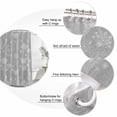 thumbnail image 3 of Grey Butterfly Botanical Bathroom Shower Curtains with 12 Hooks Polyester Waterproof Shower Curtain for Stalls and Bathtubs Summer Plants Line Art Decorative Bathroom Privacy Curtain 36x72 Inches, 3 of 7