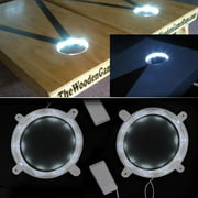 2 Pack LED Cornhole Lights for Cornhole Game, Cornhole Board Ring Light for Bean Bags Toss Game Set - White