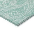 thumbnail image 4 of Addison Rugs Chantille Indoor/Outdoor Transitional Paisley Teal Washable Rectangle Rug, 8' x 10', 4 of 6