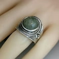 thumbnail image 3 of QQTDFG Women Vintage 925 Silver Turquoise Rings Wedding Party Jewelry Gifts Size 6-10-#4-6, 3 of 3