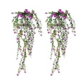 thumbnail image 3 of Artificial Hanging Flowers Simulation Vines No Maintenance Greenery for Home Decor Realistic Faux Plants Set, 3 of 5