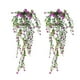thumbnail image 1 of Flores artificiales colgantes, enredaderas de flores artificiales, clorofito, flores artificiales de plástico para exteriores, 2 unidades, 1 of 4