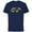 Athletic Navy, variant on Logo Kawaii Multi-Character - Short Sleeve Cotton T-Shirt for Adults -Customized-Athletic Heather