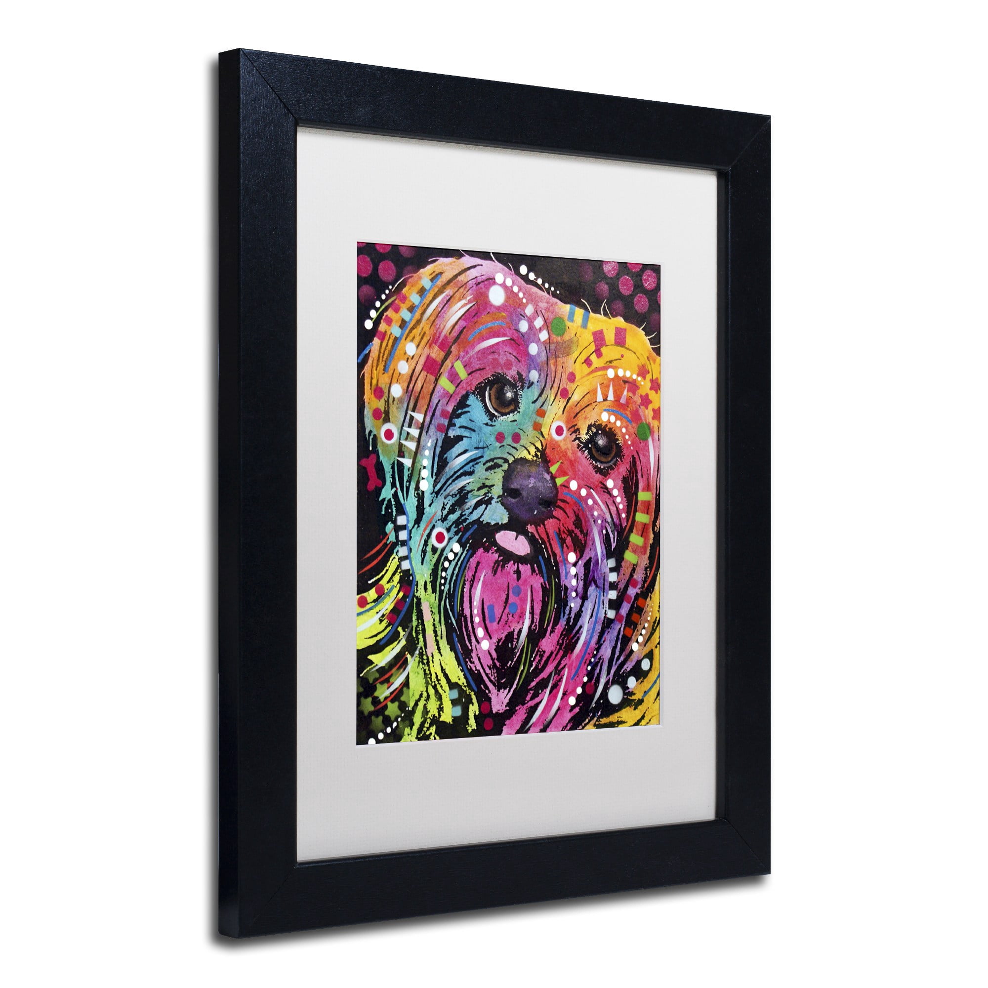 Trademark Fine Art "York II" Canvas Art by Dean Russo, White Matte, Black Frame
