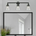 thumbnail image 4 of 205-AC-G63 Innovations Lighting Cone - 3 Light Bath Vanity In Industrial Style-11 Inches Tall and 30 Inches Wide-Antique Copper Finish-Light Smoke, 4 of 7