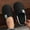 Black, variant on KANG Men's And Women's Matching Soft Soled Teddy Warmth Home Slippers Lightweight Quiet Indoor Home Shoes Black 38