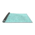 thumbnail image 2 of Ahgly Company Indoor Rectangle Solid Light Blue Modern Area Rugs, 6' x 9', 2 of 4