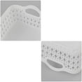 thumbnail image 3 of White Mini Plastic Storage Basket Tray, Pack of 12, 3 of 7