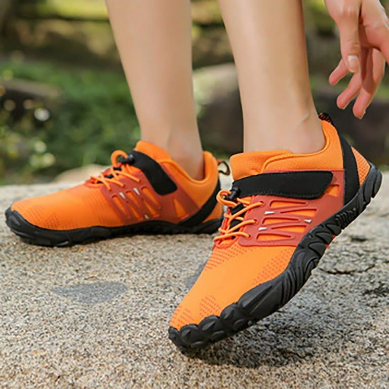 Rrunsv Mens Casual Dress Shoes Men S Running Shoes Cushioned Athletic Sneakers Orange 39