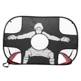 thumbnail image 1 of RUNROTOO 1Set Portable Soccer Goal Net Square Style for Football Goal for Fan Gear, 1 of 8