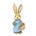 thumbnail image 1 of NAOJIE Earmouse 13.7" Easter Straw Bunny Figurine Tabletop Decor & Sisal Rabbit Spring Party Garden Table Decor(C), 1 of 6