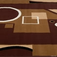 thumbnail image 4 of Allstar Brown Area Rug. Contemporary. Abstract. Traditional. Formal. Shapes. Spirals. Circles (7' 7" x 10' 6"), 4 of 7